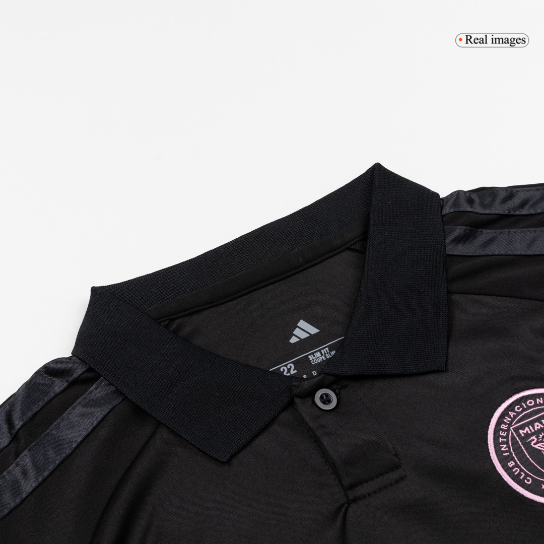 Kid's Inter Miami Away Soccer Jersey Kit(Jersey+Shorts) 2026 Black - gojersey