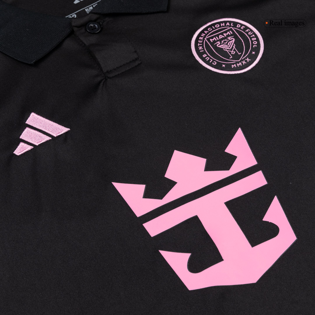 Kid's Inter Miami Away Soccer Jersey Kit(Jersey+Shorts) 2026 Black - gojersey