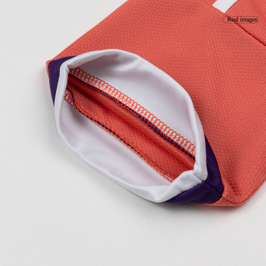 Kid's Scotland Away Soccer Jersey Kit(Jersey+Shorts) World Cup 2026 Coral - gojersey