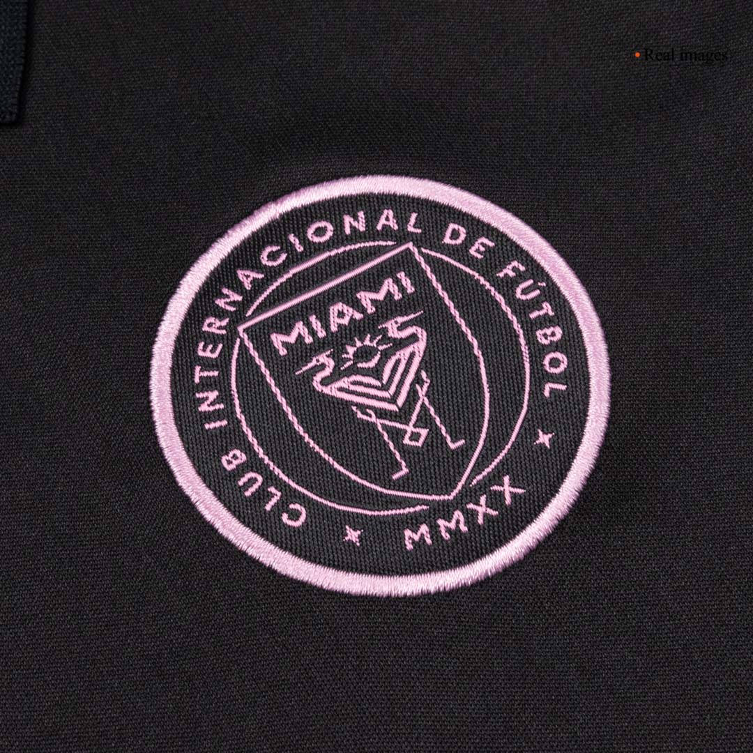 Kid's Inter Miami Away Soccer Jersey Kit(Jersey+Shorts) 2026 Black - gojersey