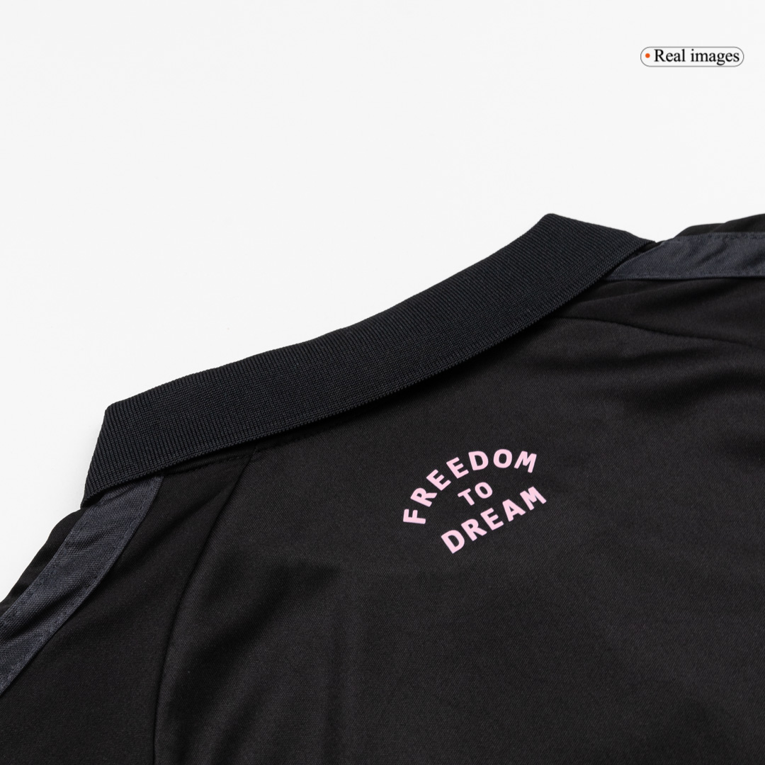 Kid's Inter Miami Away Soccer Jersey Kit(Jersey+Shorts) 2026 Black - gojersey