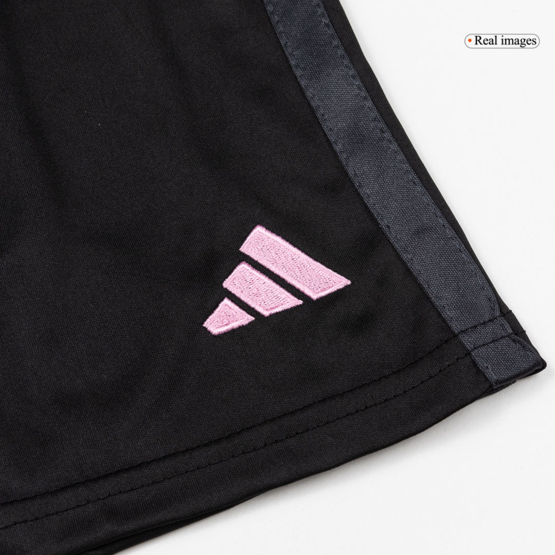 Kid's Inter Miami Away Soccer Jersey Kit(Jersey+Shorts) 2026 Black - gojersey