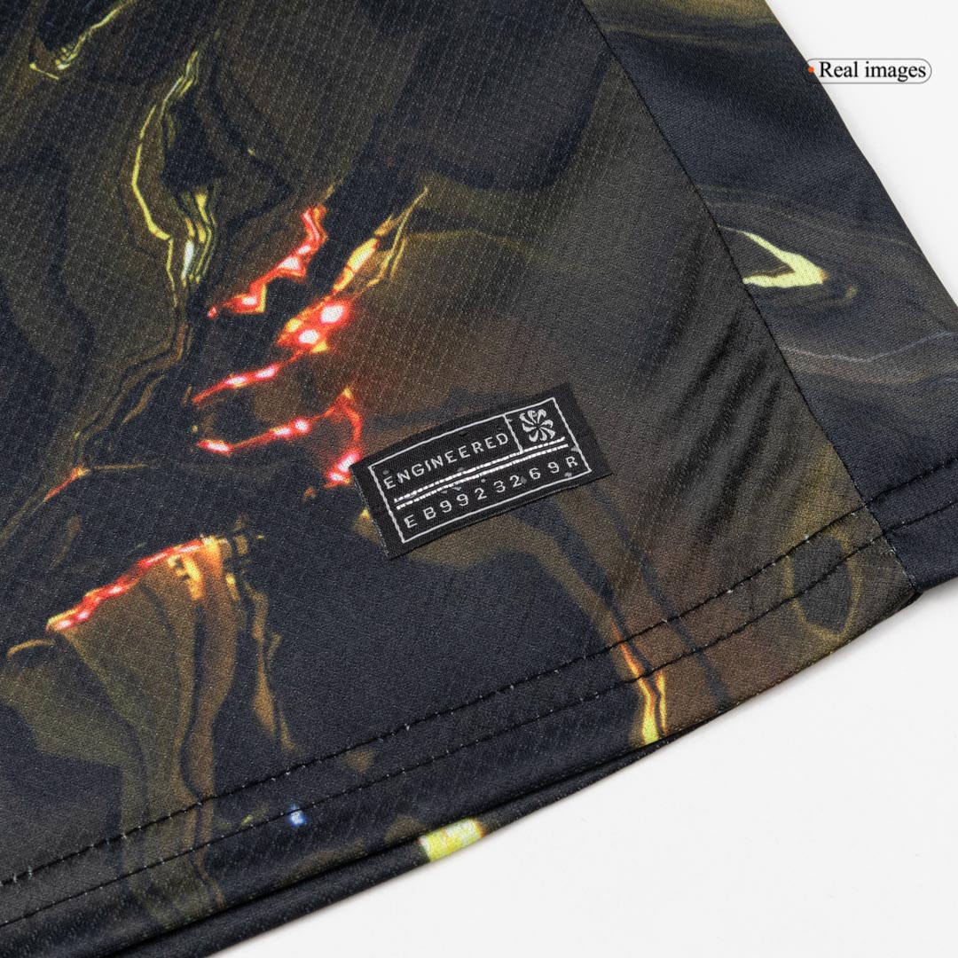 Kid's PSG Jordan Night Edition Soccer Jersey Kit(Jersey+Shorts) 2025/26 Black - gojersey