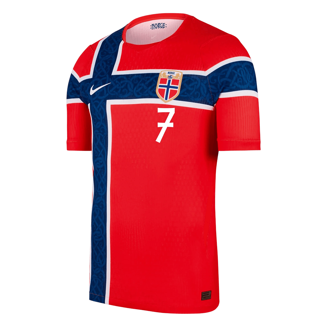 Norway SØRLOTH #7 Home Soccer Jersey Authentic 2026 - gojersey