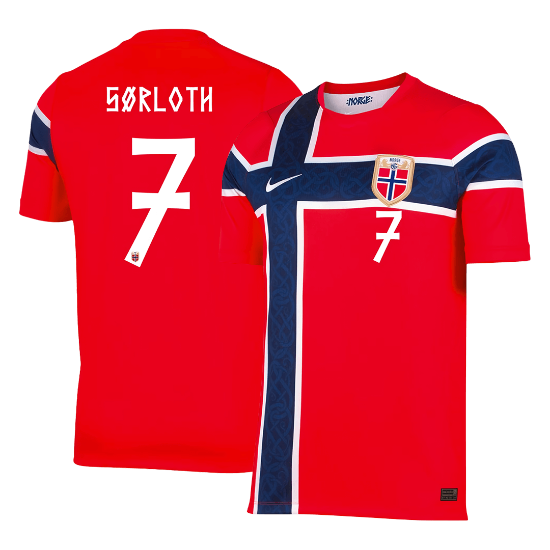 SØRLOTH #7 Norway Home Jersey World Cup 2026 - gojersey