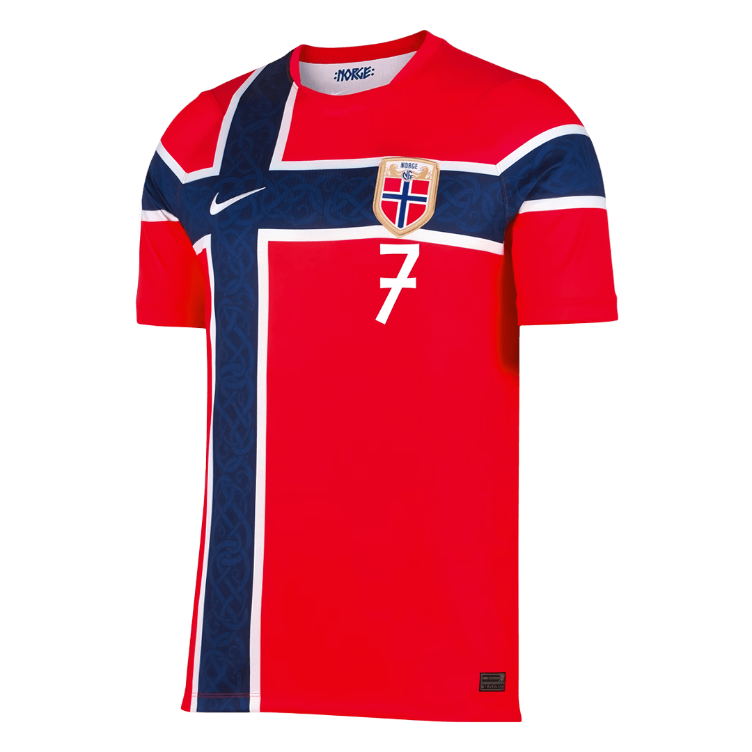 SØRLOTH #7 Norway Home Jersey World Cup 2026 - gojersey