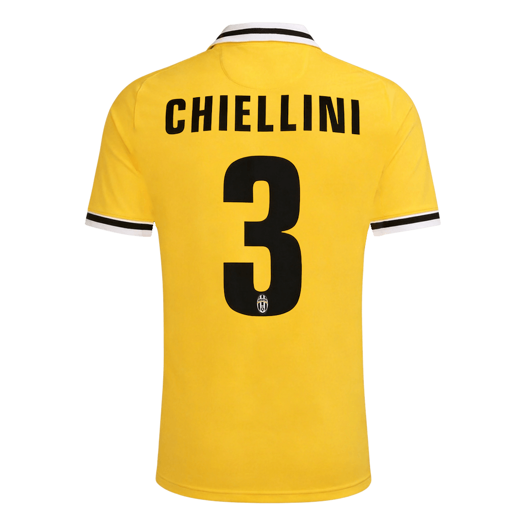 Juventus CHIELLINI #3 Away Soccer Jersey Retro 2013/14 - gojersey
