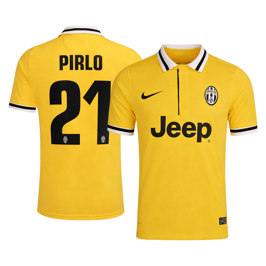 Juventus PIRLO #21 Away Soccer Jersey Retro 2013/14 - gojersey