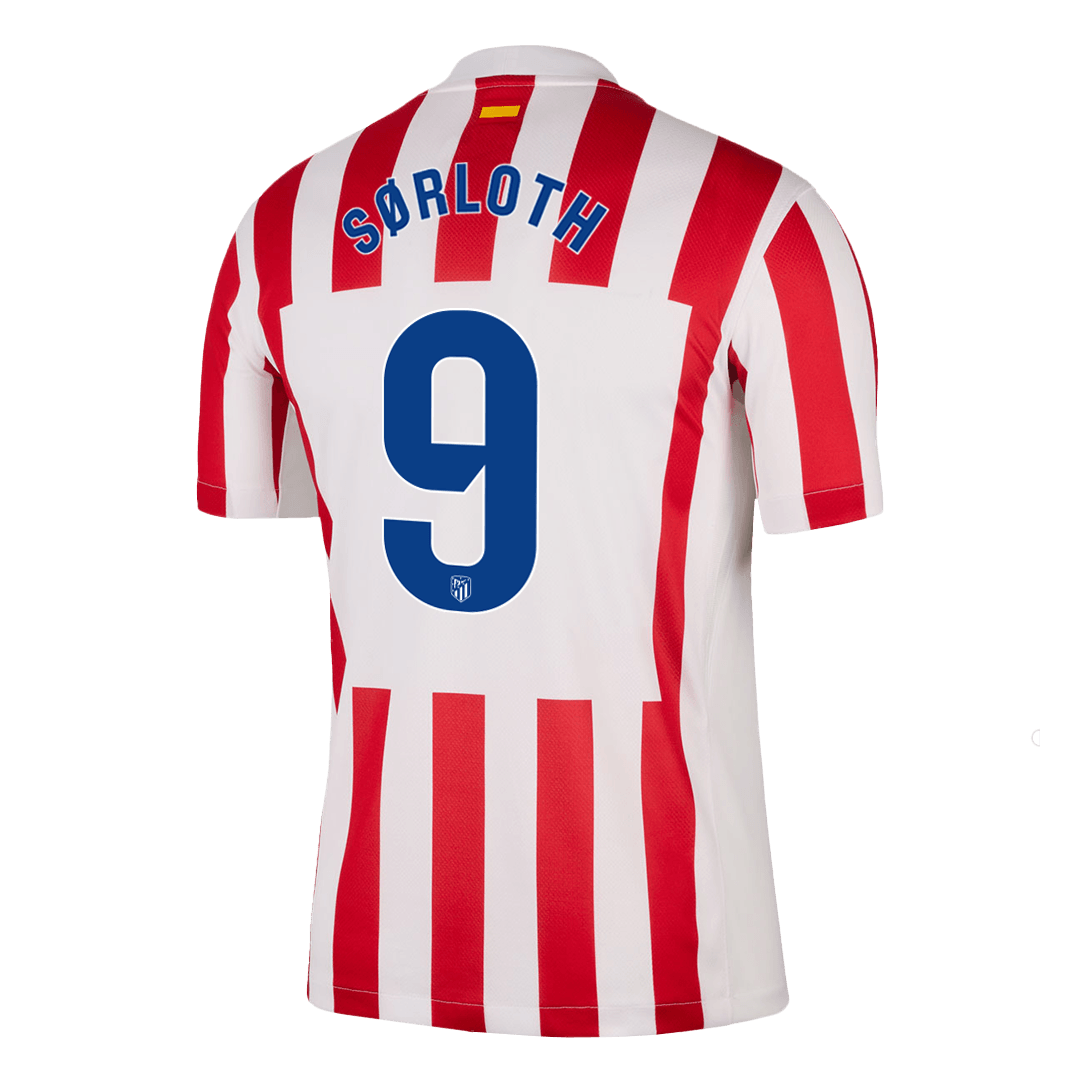 Atletico Madrid SØRLOTH #9 Home Soccer Jersey 2025/26 - gojersey