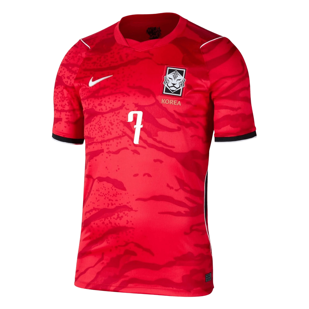 HEUNGMIN #7 South Korea Home Soccer Jersey World Cup 2026 Red - gojersey