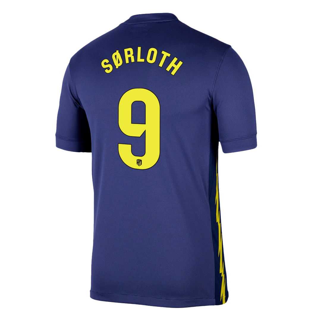 Atletico Madrid SØRLOTH #9 Away Soccer Jersey 2025/26 - gojersey