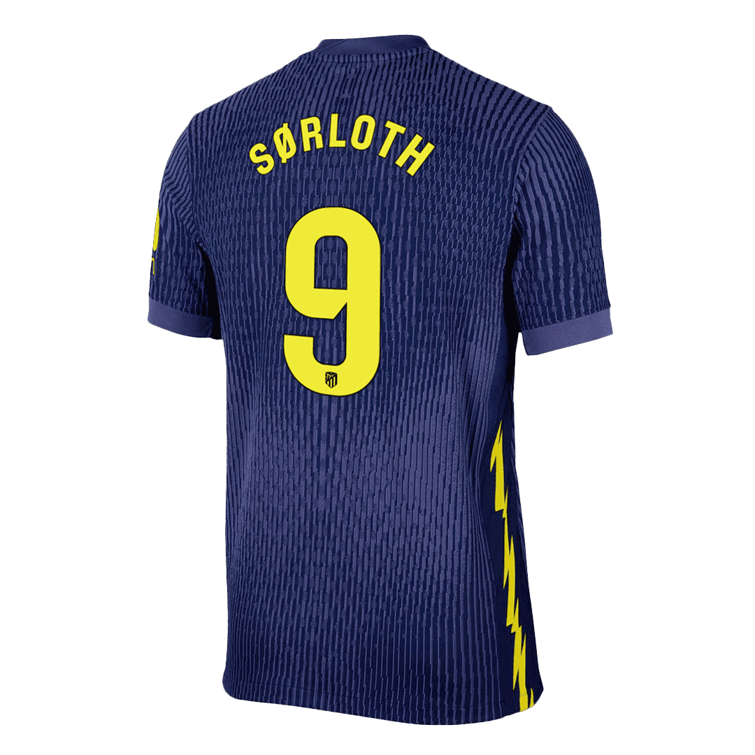 SØRLOTH #9 Player Version Atletico Madrid Away Soccer Jersey 2025/26 Navy - gojersey