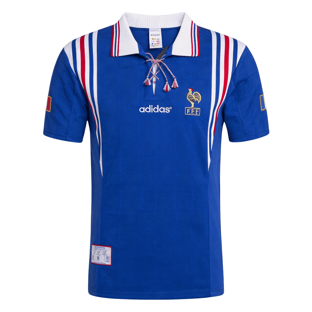 France Home Soccer Jersey Retro 1996 - gojersey