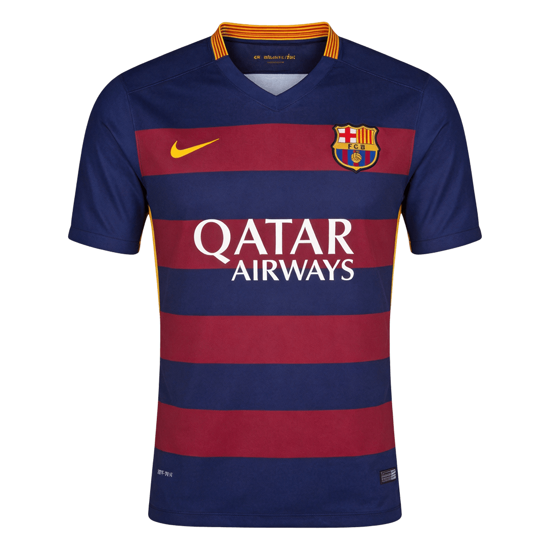 Barcelona Home Soccer Jersey Retro 2015/16 - gojersey