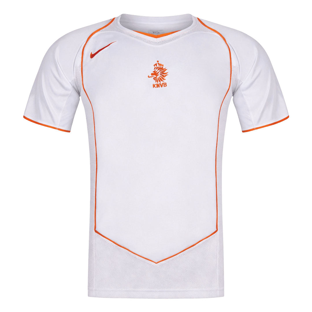 Netherlands Away Soccer Jersey Retro 2004 - gojersey