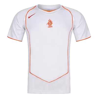 Netherlands Away Soccer Jersey Retro 2004 - gojersey