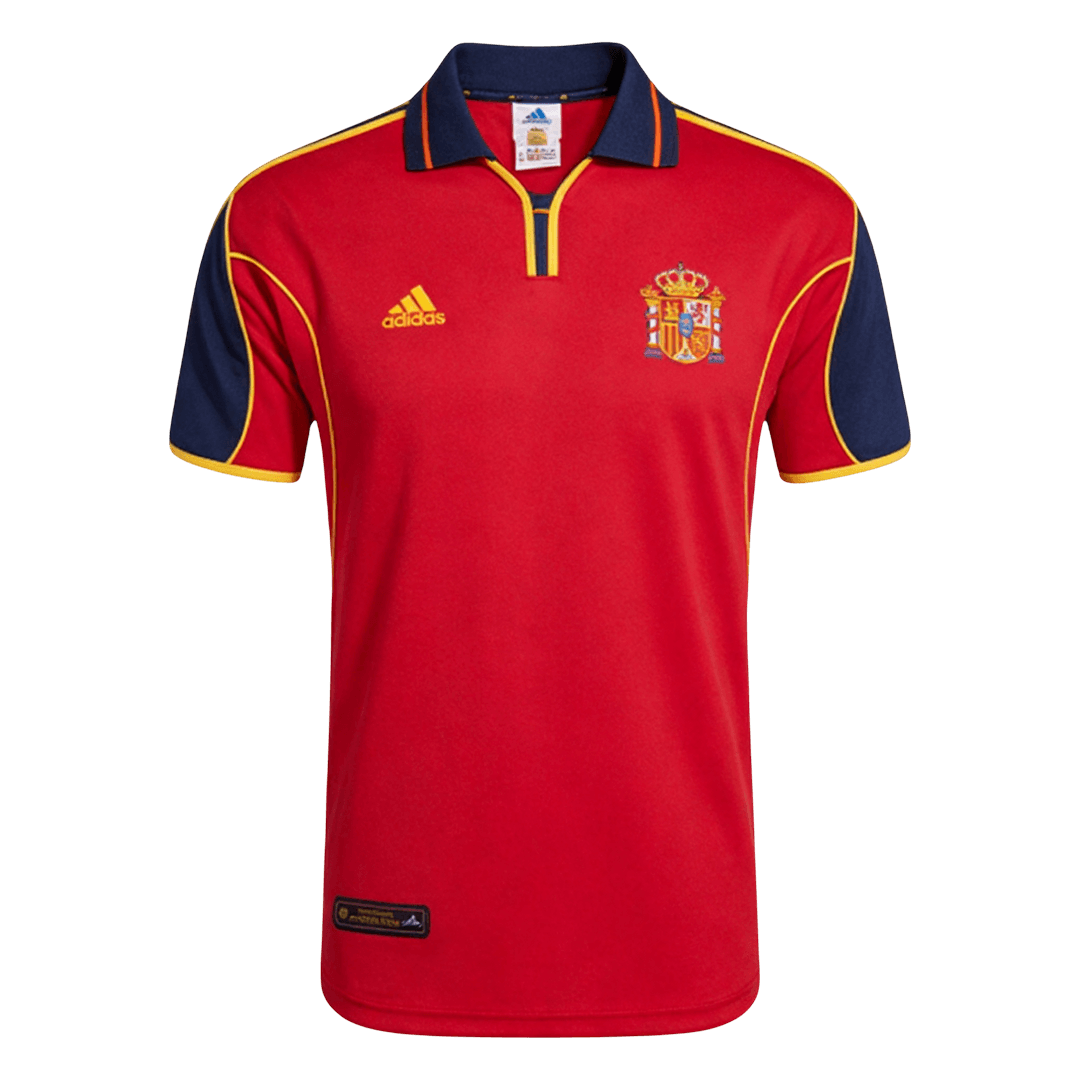 Spain Home Soccer Jersey Retro 2000 - gojersey