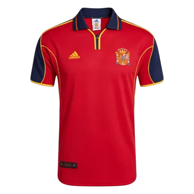 Spain Home Soccer Jersey Retro 2000 - gojersey