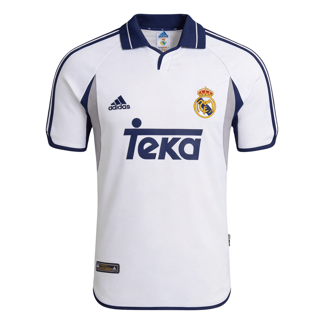 Real Madrid Home Soccer Jersey Retro 2000/01 - gojersey