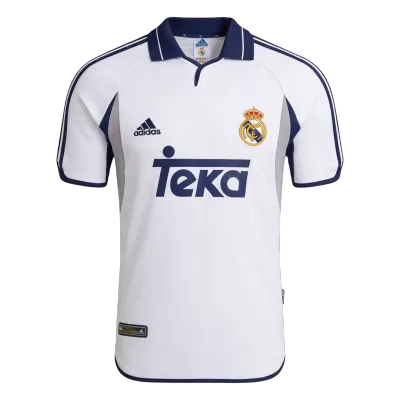 Real Madrid Home Soccer Jersey Retro 2000/01 - gojersey