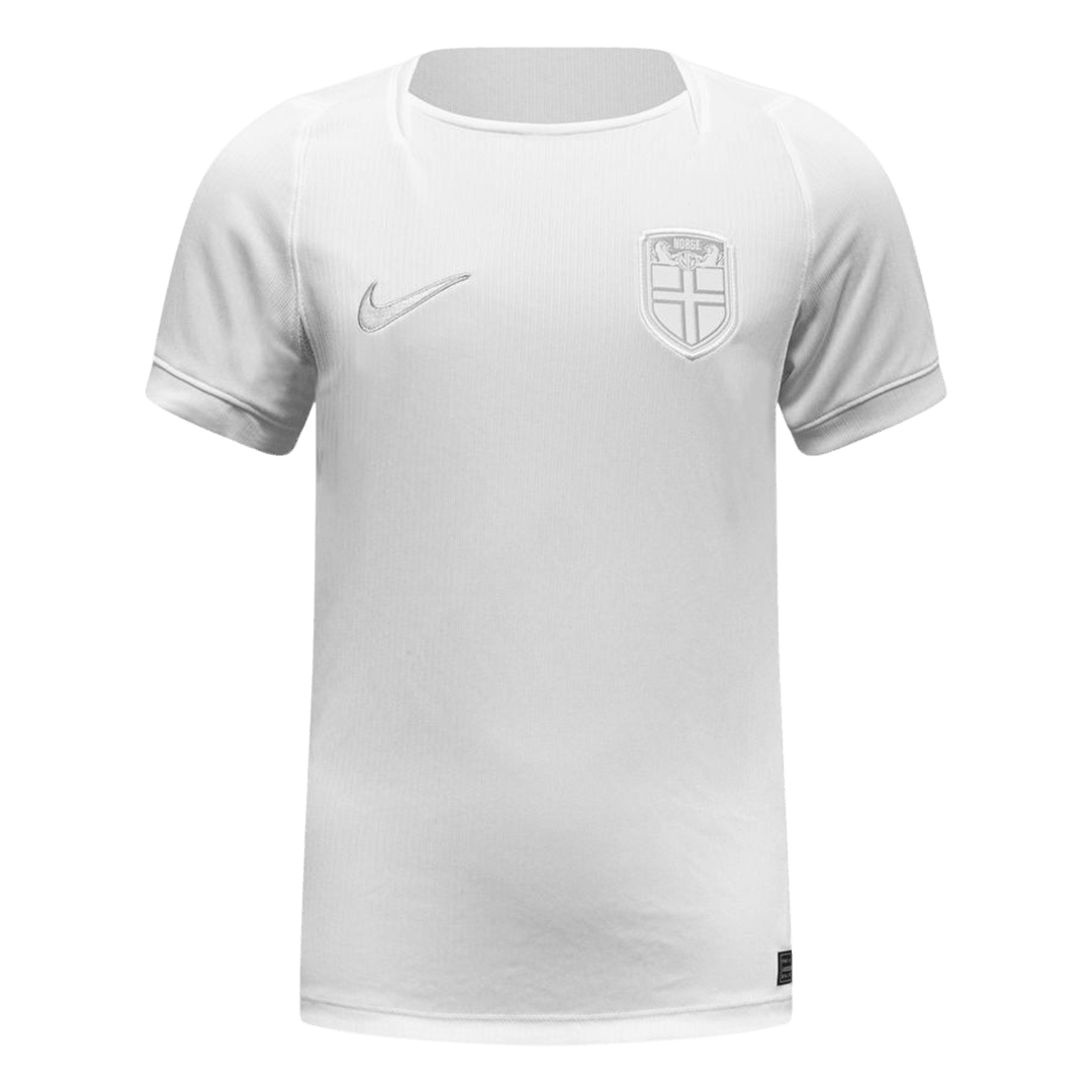 Men Fan Norway Third Soccer Jersey World Cup 2026 White - gojersey