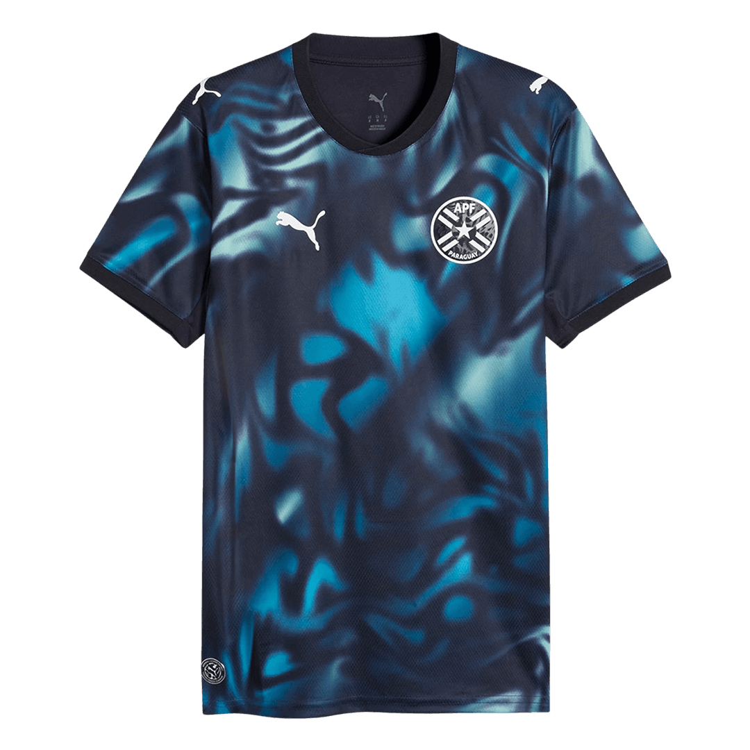 Men Fan Paraguay Away Soccer Jersey World Cup 2026 Navy - gojersey