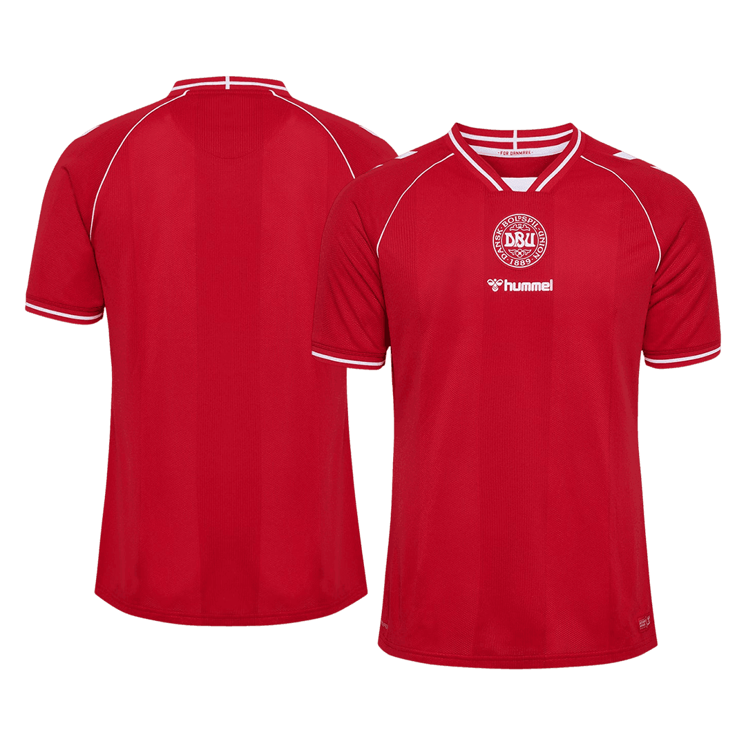 Men Fan Denmark Home Soccer Jersey World Cup 2026 Red - gojersey
