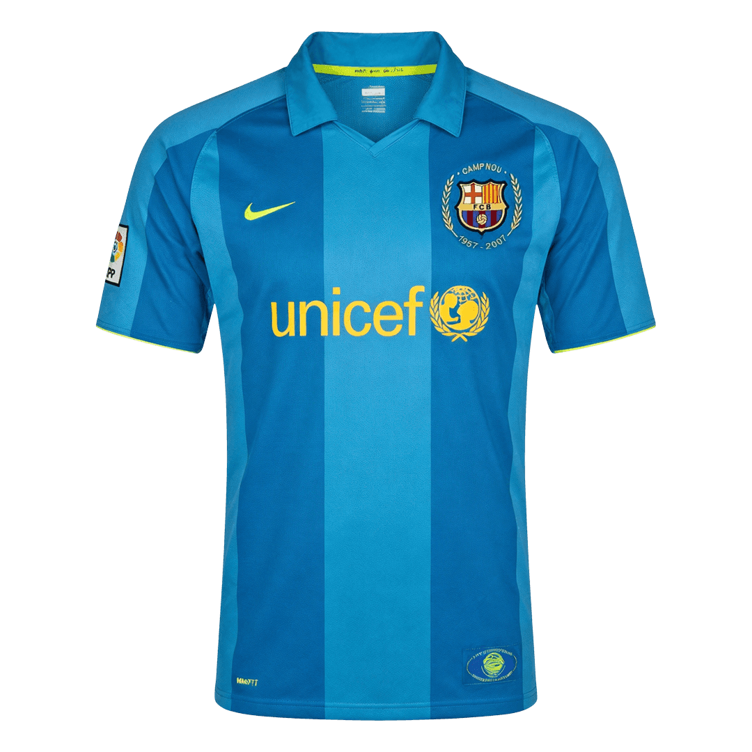 Barcelona Away Soccer Jersey Retro 2007/08 - gojersey