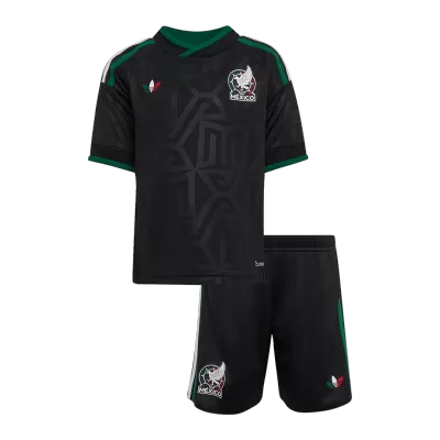 Kids Mexico Third Soccer Jersey Kit (Jersey+Shorts) World Cup 2026 Black - gojersey