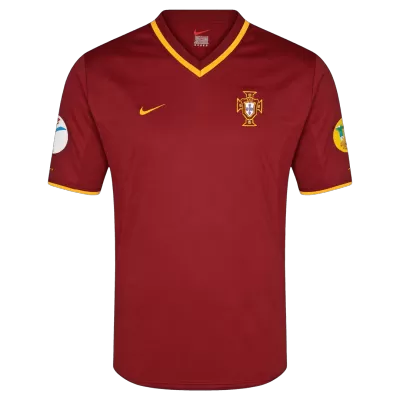Portugal Home Soccer Jersey Retro 2000 - gojersey
