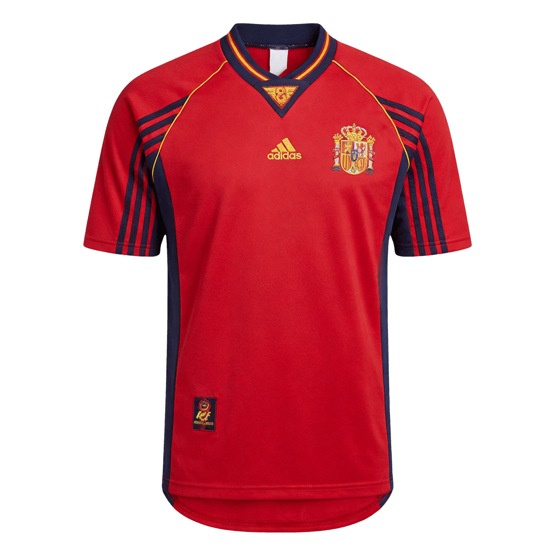 Spain Home Soccer Jersey Retro 1998 - gojersey