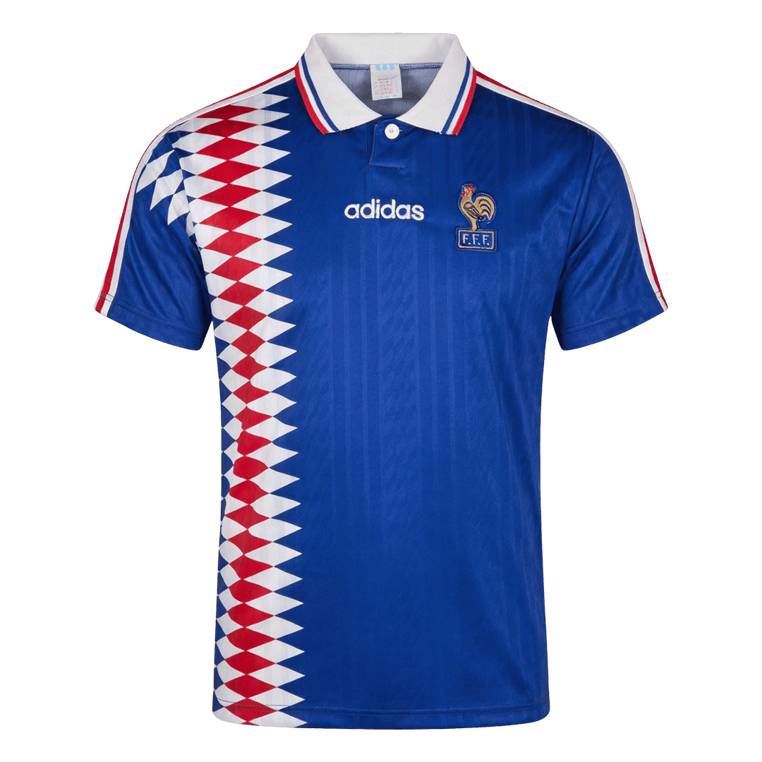 France Home Soccer Jersey Retro 1994 - gojersey