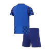 Kids Fan Croatia Away Soccer Jersey Kit (Jersey+Shorts) World Cup 2026 Blue - gojersey
