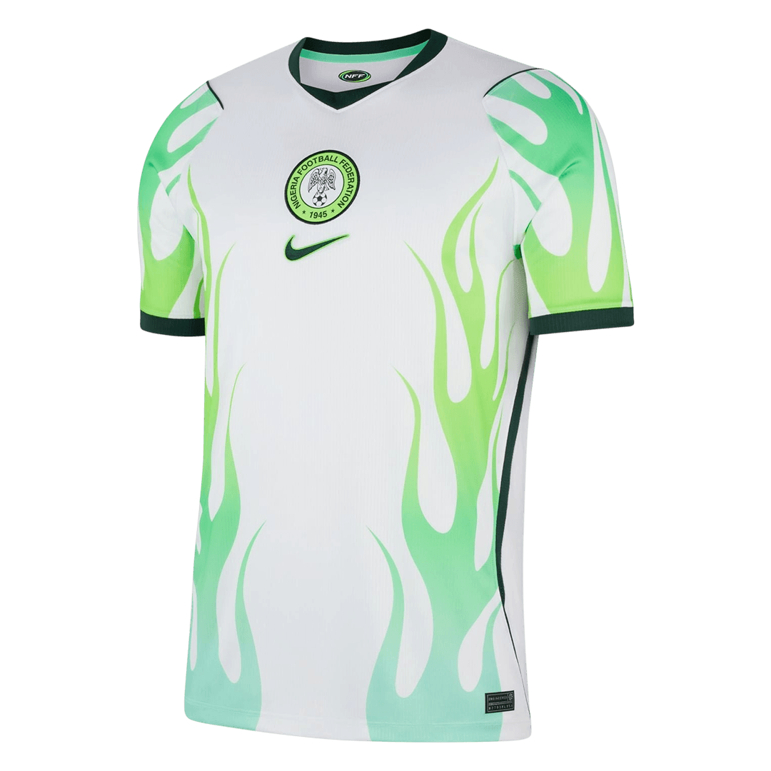 Men Fan Nigeria Away Soccer Jersey World Cup 2026 White - gojersey