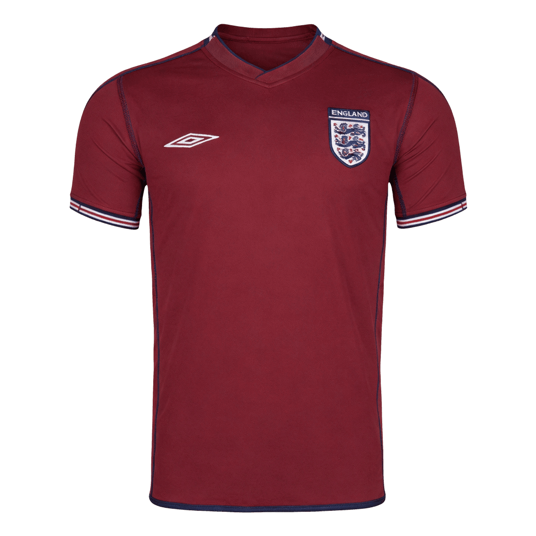 England Away Soccer Jersey Retro 2002 - gojersey