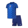 Kids Fan Croatia Away Soccer Jersey Kit (Jersey+Shorts) World Cup 2026 Blue - gojersey