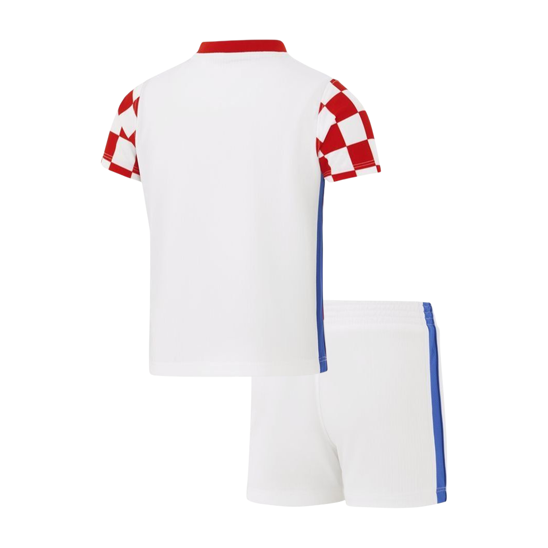 Kids Fan Croatia Home Soccer Jersey Kit (Jersey+Shorts) World Cup 2026 Red&White - gojersey