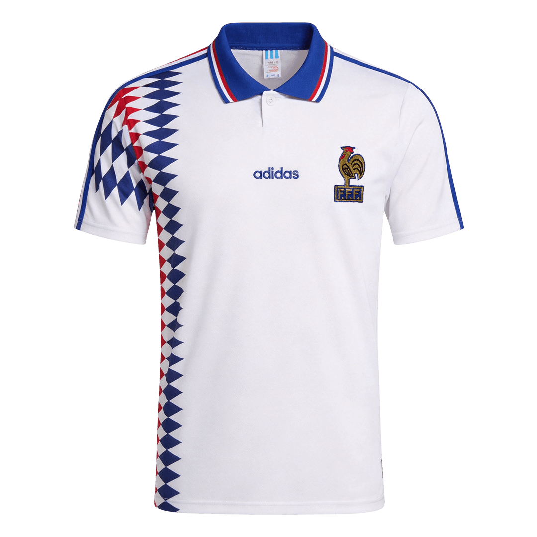France Away Soccer Jersey Retro 1994 - gojersey