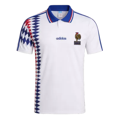 France Away Soccer Jersey Retro 1994 - gojersey