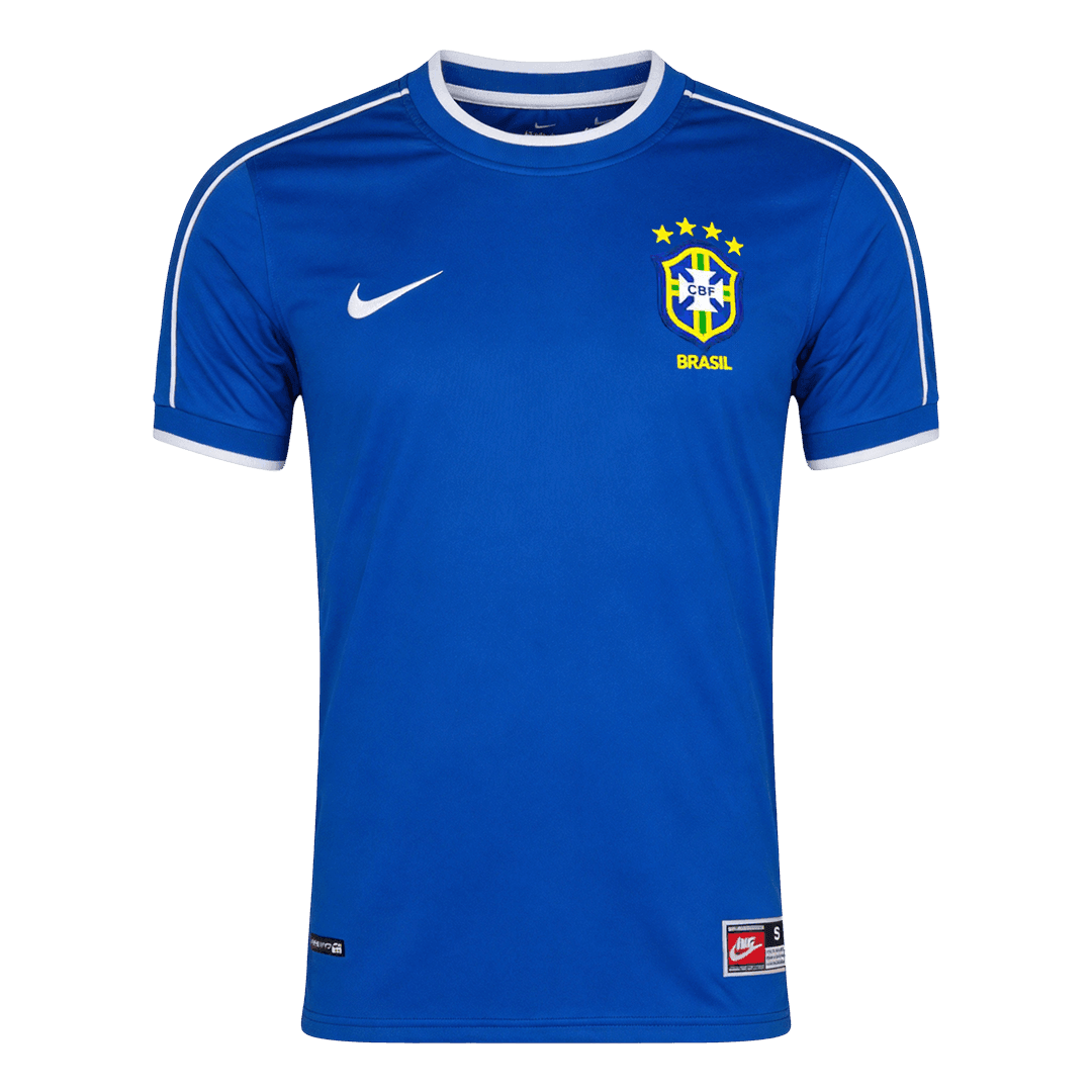 Brazil Away Soccer Jersey Retro 1998 - gojersey
