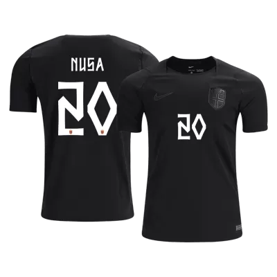 NUSA #20 Norway Away Soccer Jersey World Cup 2026 Black - gojersey