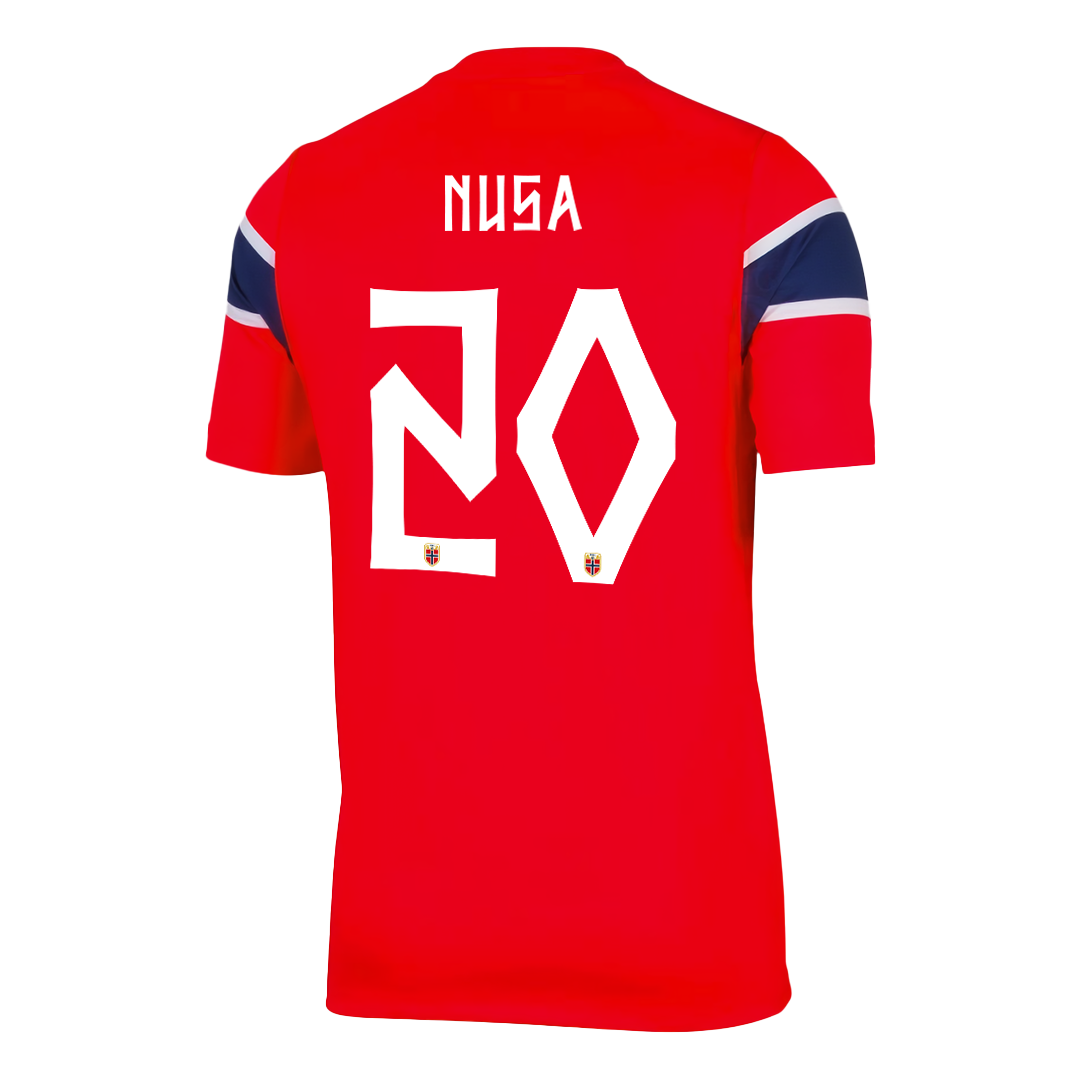 NUSA #20 Norway Home Soccer Jersey World Cup 2026 Red - gojersey