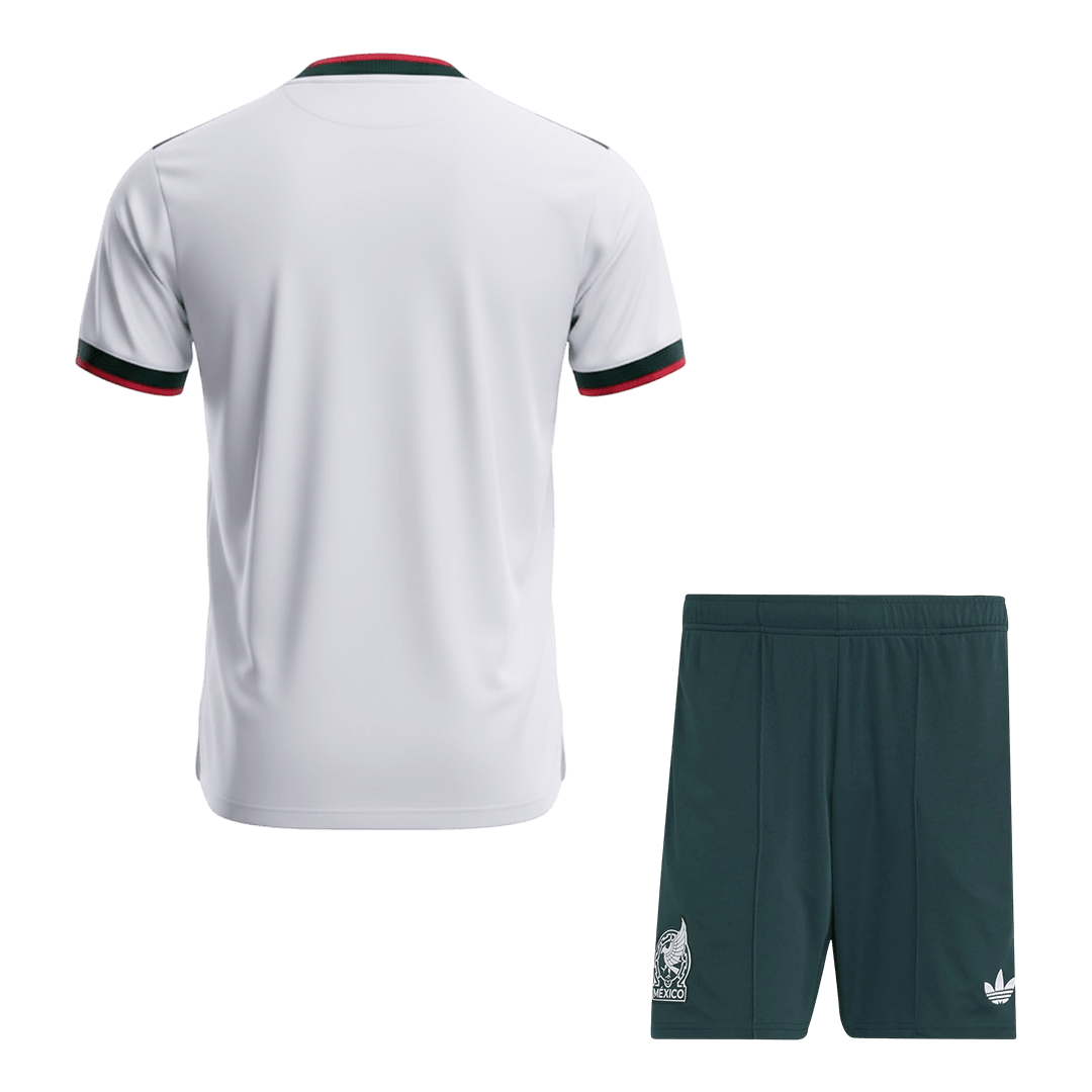 Mexico Away Soccer Jersey Kit (Jersey+Shorts) World Cup 2026 White - gojersey