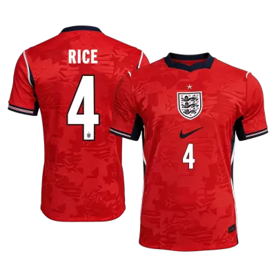 RICE #4 England Away Soccer Jersey World Cup 2026 Red - gojersey