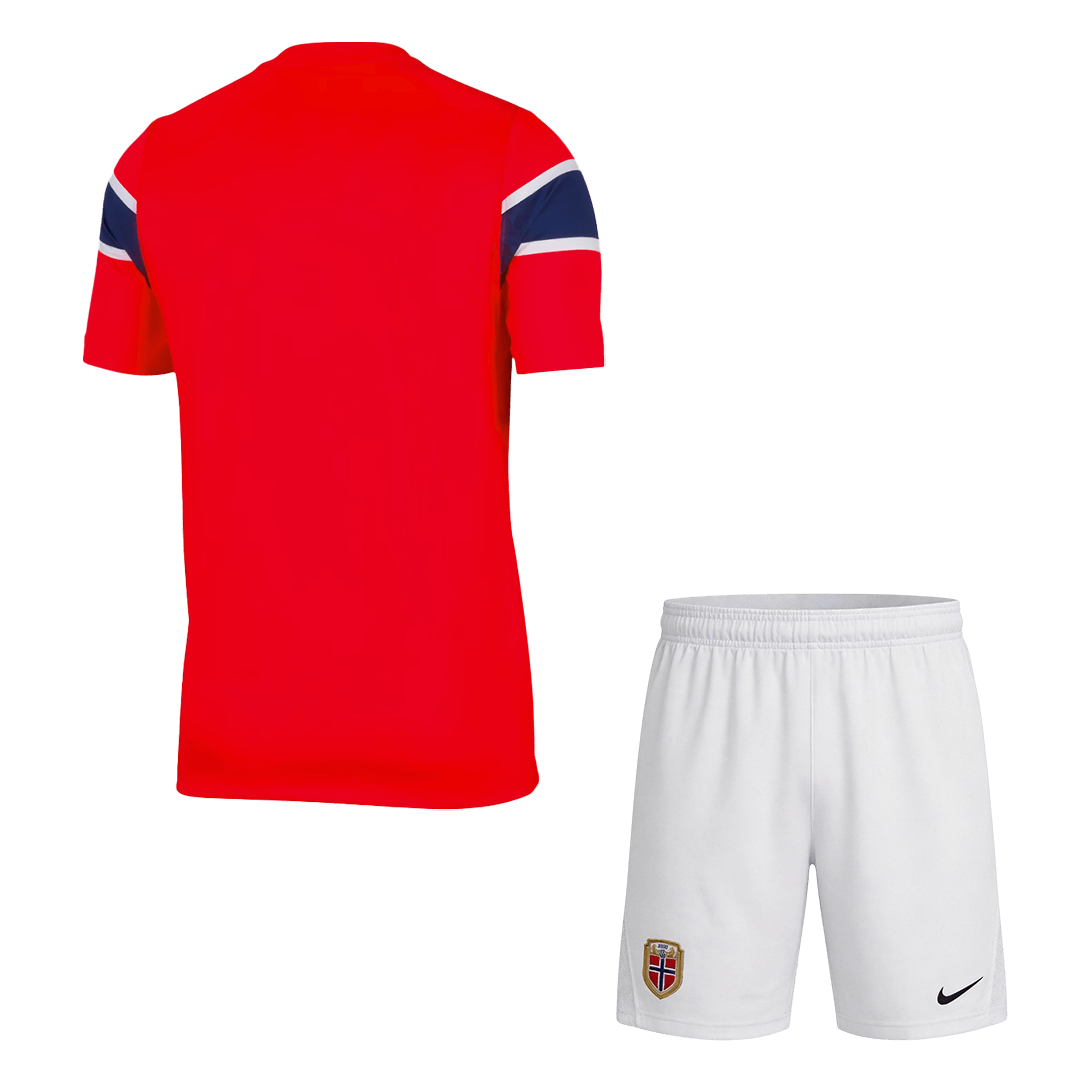 Norway Home Soccer Jersey Kit (Jersey+Shorts) World Cup 2026 Red&White - gojersey