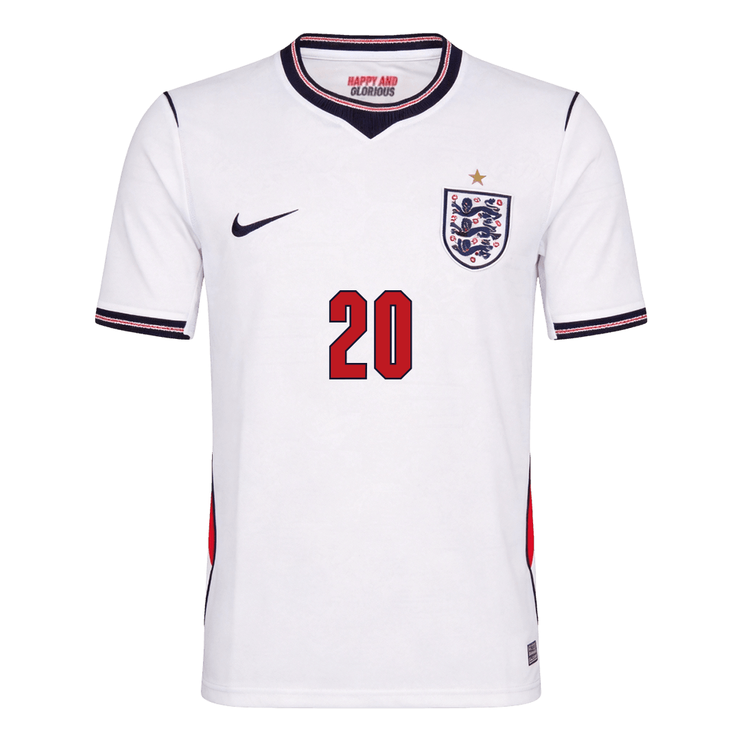 PALMER #20 England Home Soccer Jersey World Cup 2026 White - gojersey