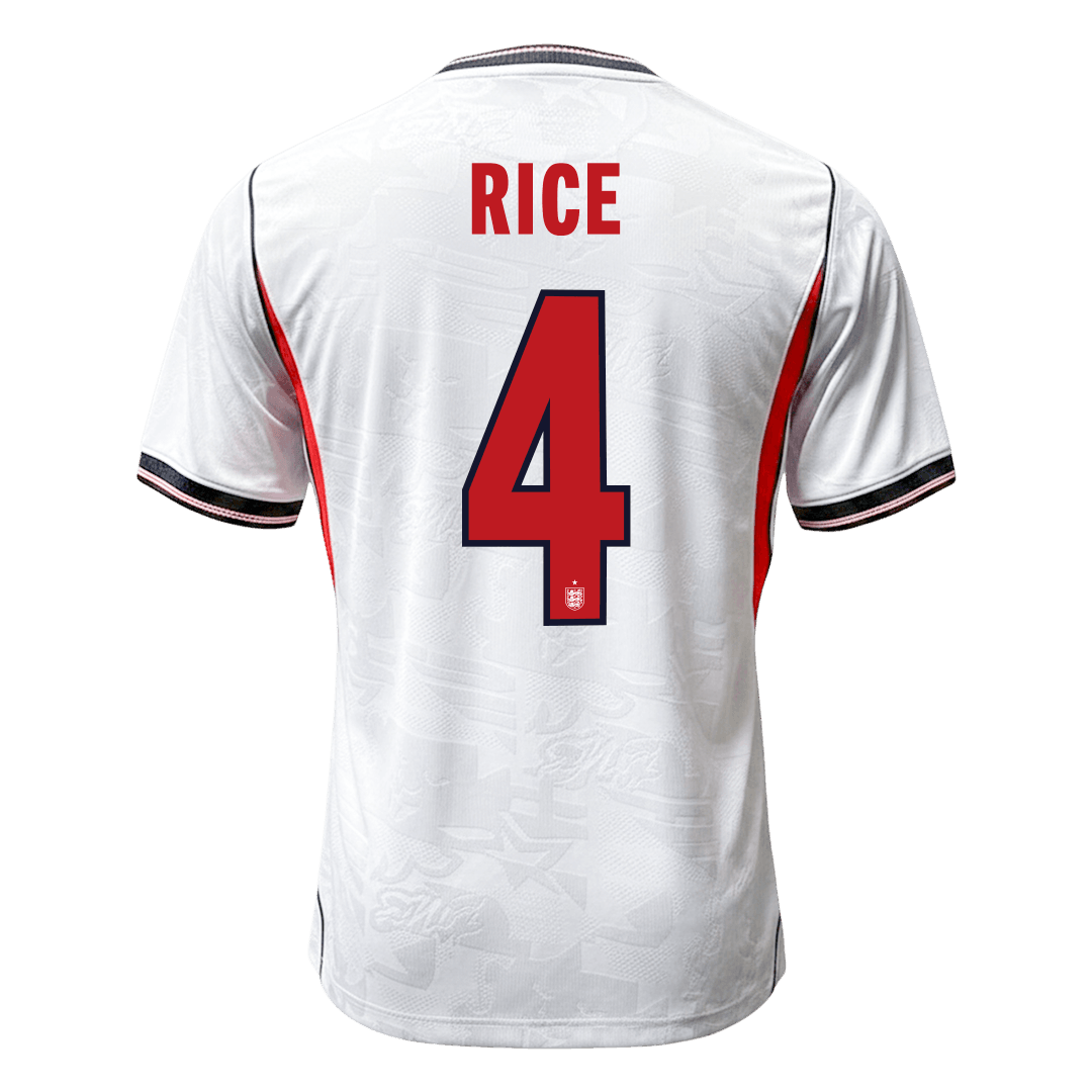 England RICE #4 Home Soccer Jersey Authentic 2026 - gojersey