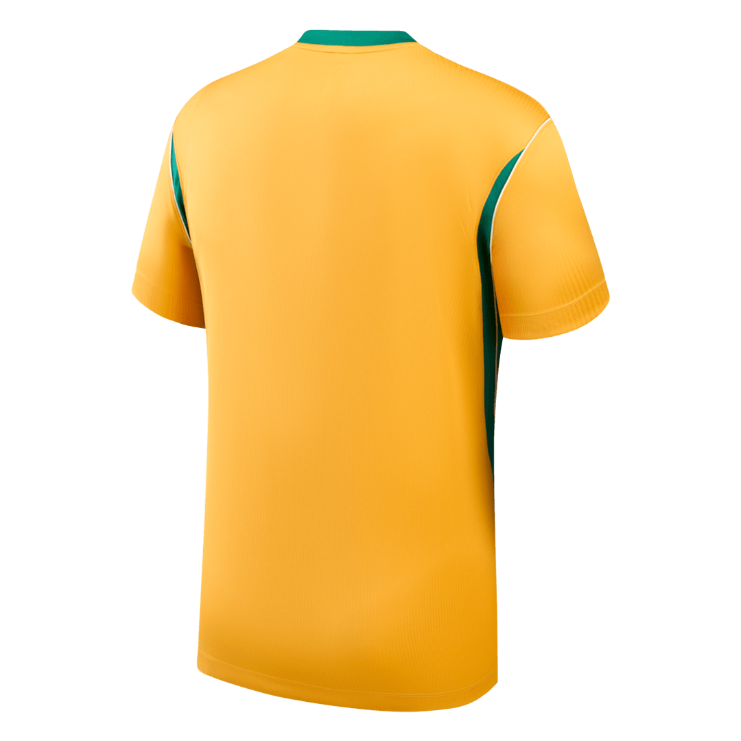 Men Fan Version Australia Home Soccer Jersey World Cup 2026 Yellow - gojersey
