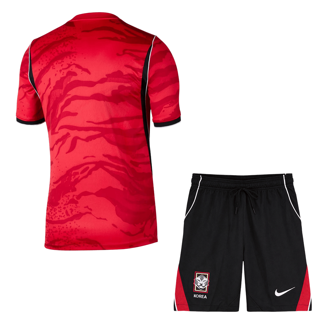 South Korea Home Soccer Jersey Kit (Jersey+Shorts) World Cup 2026 Red&Black - gojersey