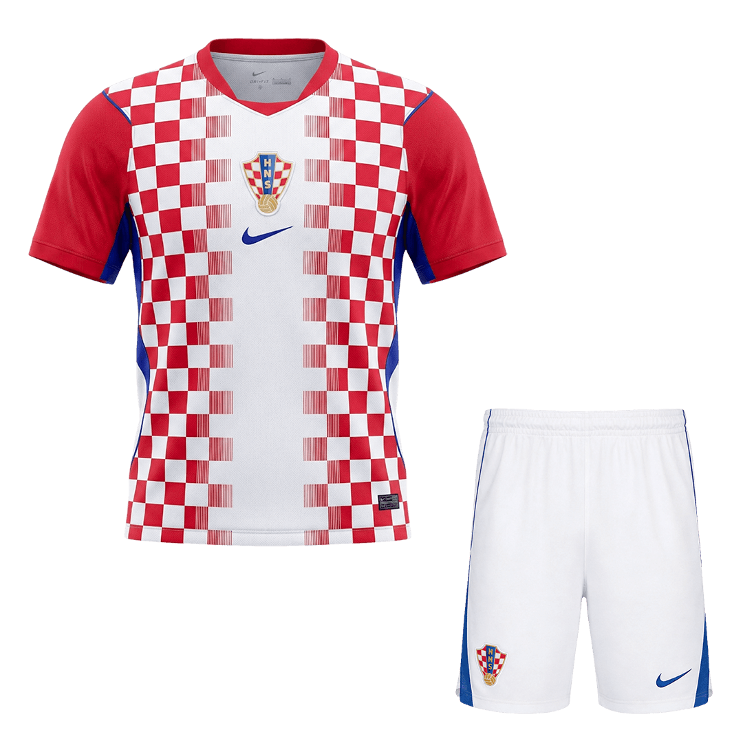Croatia Home Soccer Jersey Kit (Jersey+Shorts) World Cup 2026 Red&White - gojersey
